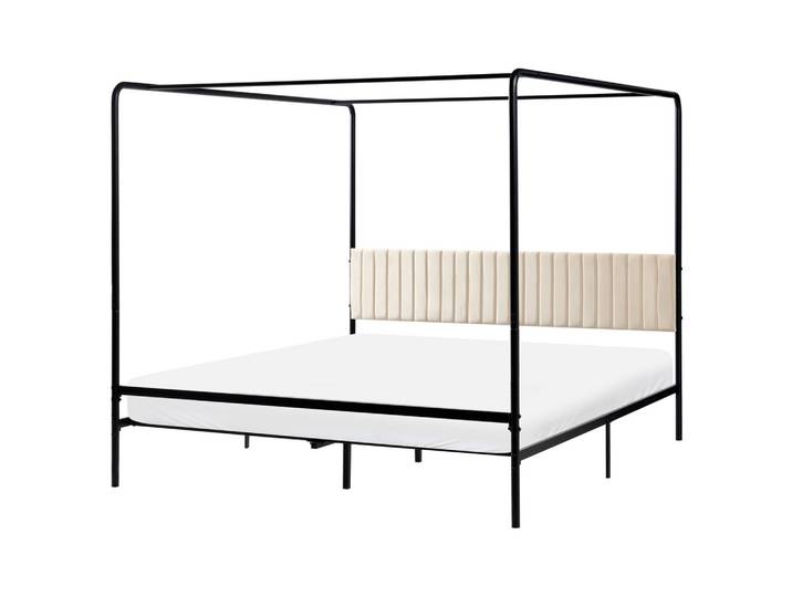 HIMMELBETT Metall 180/200 cm Schwarz Mirabeau