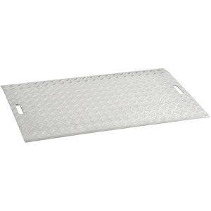 Altec-GmbH Verladebrücke AWB 508, mit Anschlagswinkel, 600 kg, mobil, geriffelt, aus Aluminium, 75 x 125 cm