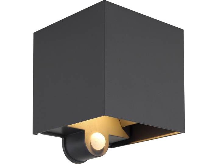 Applique\, lampe d'extérieur\, alu\, noir\, LED