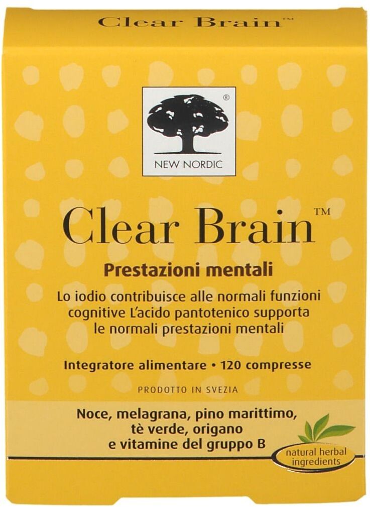 NEW NORDIC Srl New Nordic Clear Brain, 120 Compresse