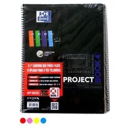 OEM Packung 5 Esp Oxford Project A4 Notizbücher 90Gr 80Fls Packung 5