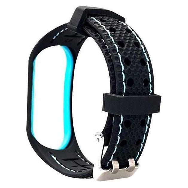 Beline pasek Sport Mi Band 7 czarno-niebieski black/blue (Plastic, Silikon) (13241918)