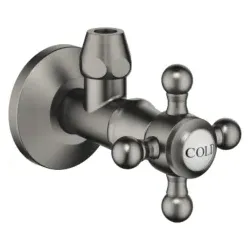 Dornbracht Madison Eckventil 22900360-99 Rosette Ø 60 mm, kalt, Dark Platinum matt