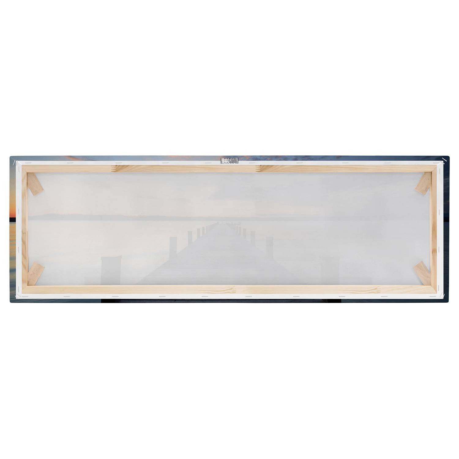 home24 Afbeelding Rustoase canvas wanddecoratie blauw 150 cm
