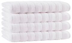 Depera Home Vague Turkish Cotton 4 pcs Hand Towels - 16'x28' Hand towels