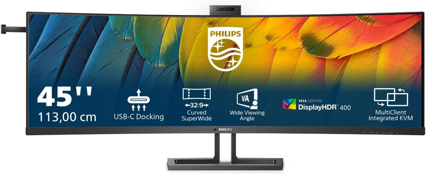 Philips 45B1U6900CH 44.5 Zoll DQHD VA Panel 32:9 75 Hz Curved Monitor