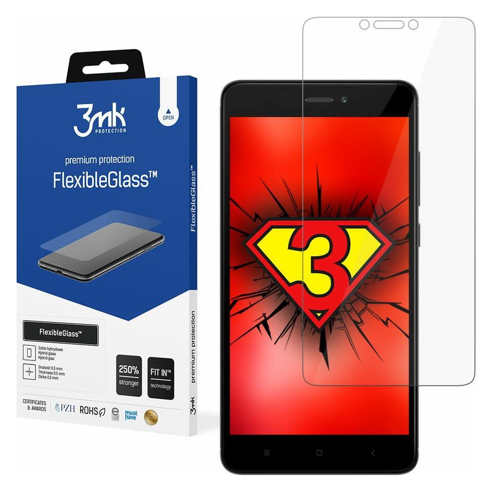 3MK FlexibleGlass Xiaomi Redmi Note 4 Szkło Hybrydowe (1 Stk., Xiaomi Redmi Note 4) (3mk Glass(1185))