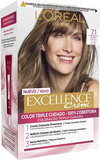 L'Oreal Paris Excellence Creme #7.1 Ruivo Cinzento