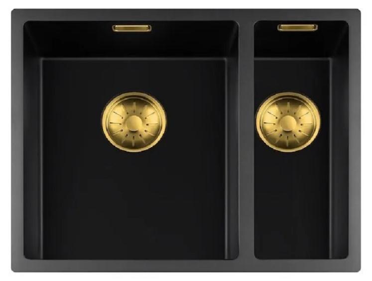 Togo Spülbecken 3415BQ-FU-Gold Schwarz