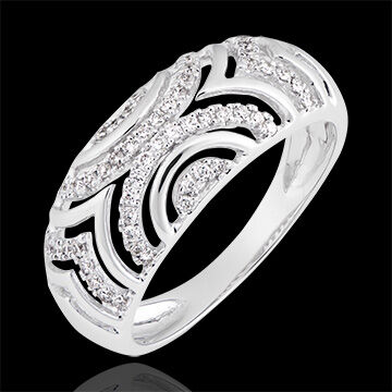 Edenly Ring Mona - 750er WeiÃŸgold und Diamanten