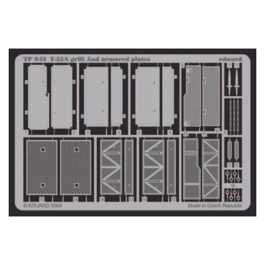 Eduard T-55A Grill and armored Plates (TP043)