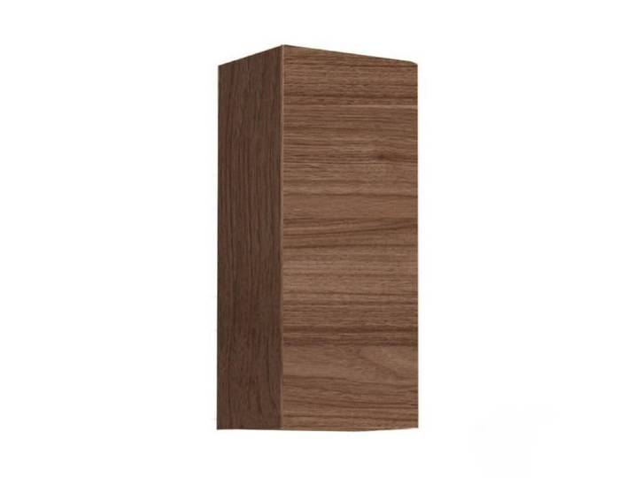 Armoire murale suspendue - Marque - Modèle - Noyer - Réversible - Compacte