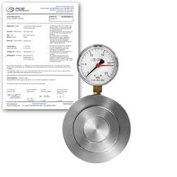 PCE Instruments PCE-HFG 25K-ICA Hydraulische Kraftmessdose inkl. ISO-Zertifikat mit Befestigungsbohrungen 27mm Ringöffn. PCE-HFG 25000-ICA