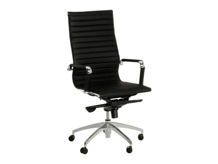 Bürostuhl Leader, Edition, schwarz, Leder
