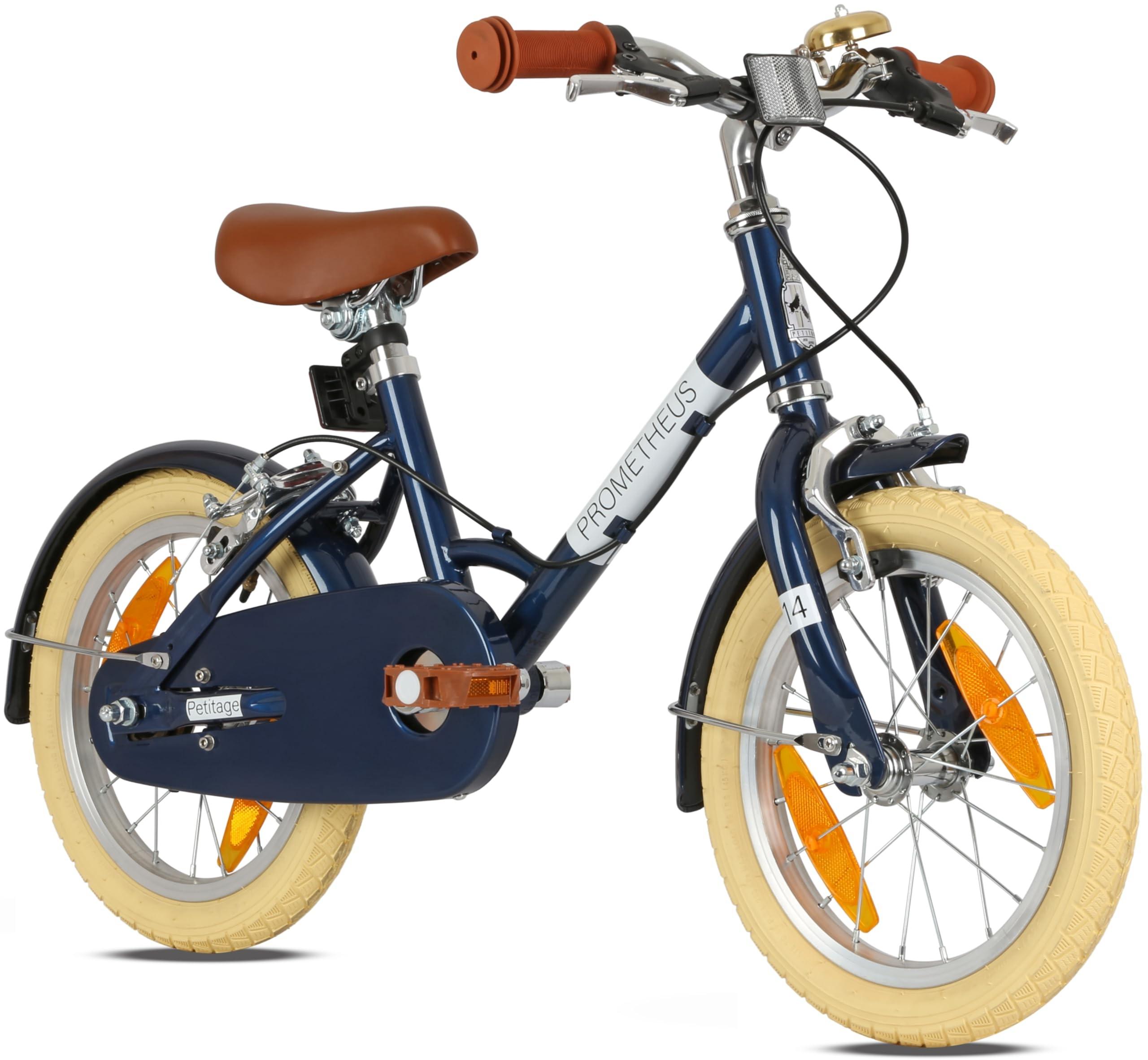 Retro Kinderfahrrad 12 Zoll - Für Kinder ab 3 Jahren (Blau)