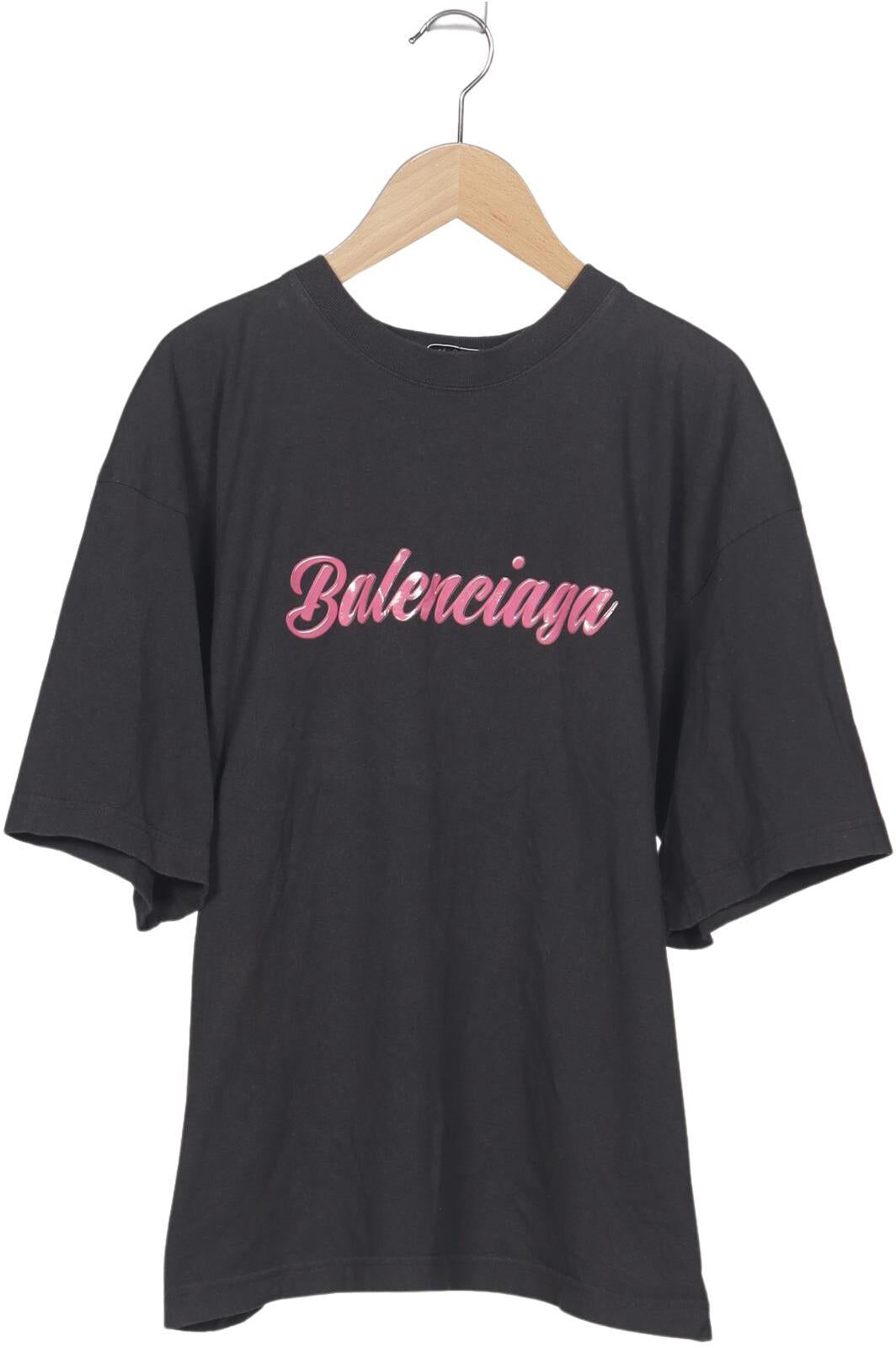 Balenciaga Damen T-Shirt, Grau, Gr. M, Baumwolle - Second Hand