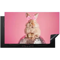 HERDABDECKPLATTE Schleife - Discoball - Kaninchen Induktionsschutz 91.6x52.7 cm