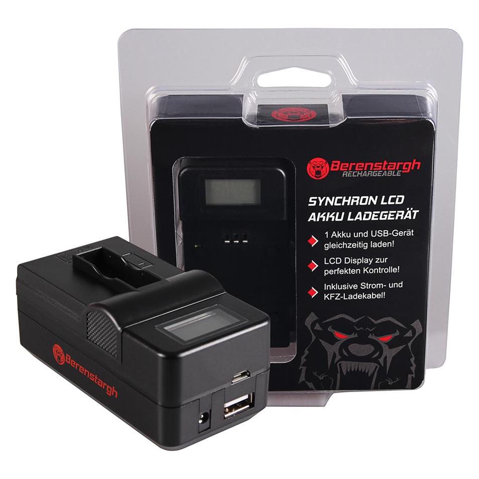 Berenstargh Synchron USB Ladegerät f. GoPro AHDBT-401 Hero4 Black Edition AHDBT-401 Hero5 Black (61064494)