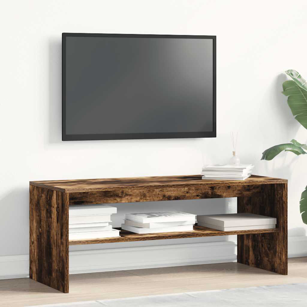 17 Stories Shalo TV Stand Black Oak 100cm