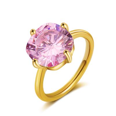 Fingerring AILORIA "Ring Rosa Quarz ÉGLANTINE" Gr. 57, rosa, Fingerringe, Damen, 57, Fingerring