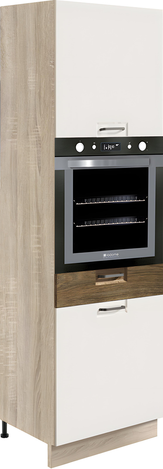 Favorit RIBBECK 20D Ovenonderkast - Wit hoogglans - 60 cm