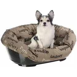 Ferplast Dog Bed With Cushion Sofa 2 Brown - 52x39x21 Cm (Hund), Hundebett + Katzenbett