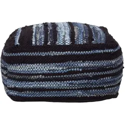 SITZPOUF Texas blau gestreift, 60/60/30 cm