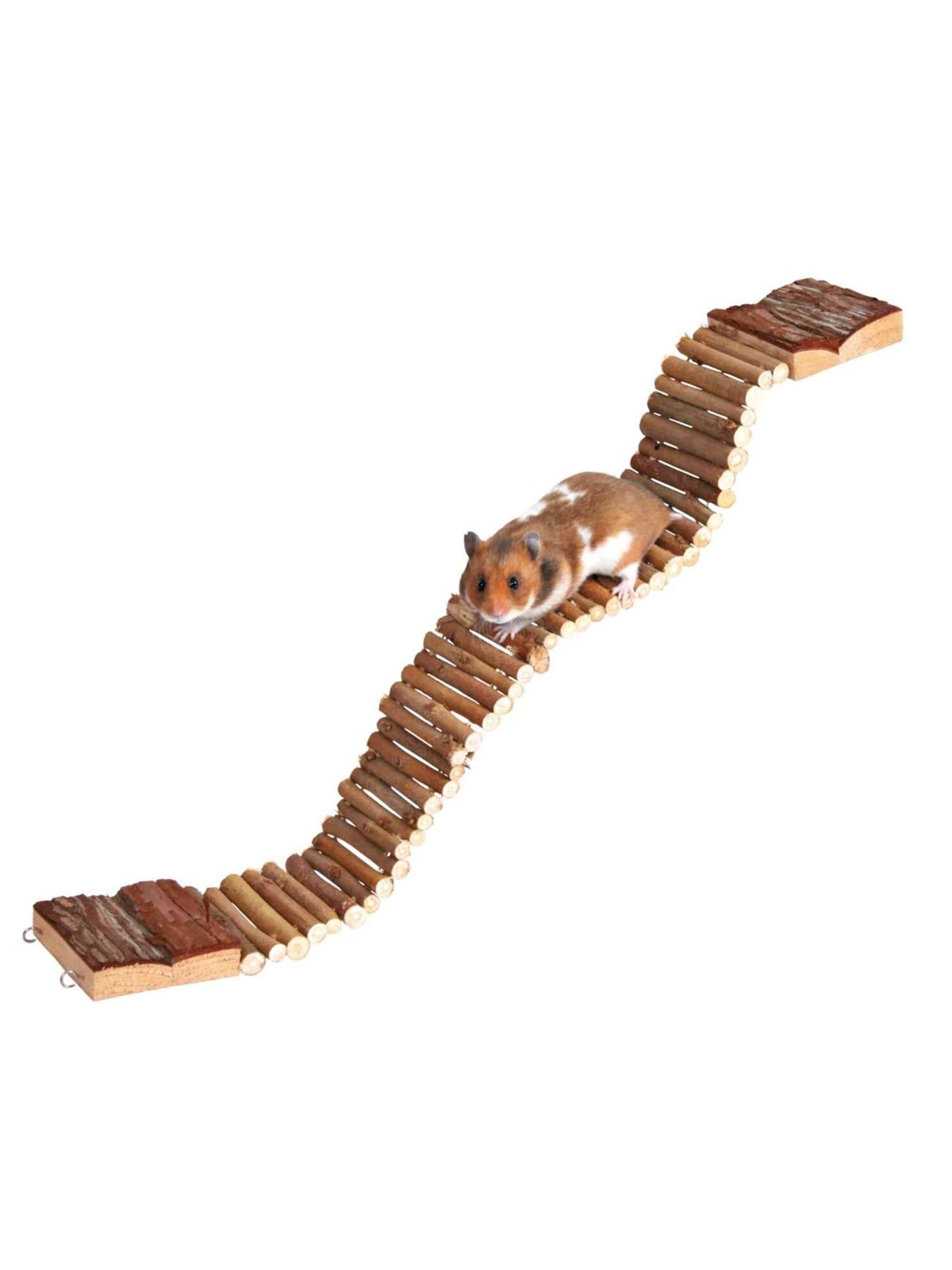 Trixie Hängebrücke aus Rindenholz für Kleintiere 55x7cm