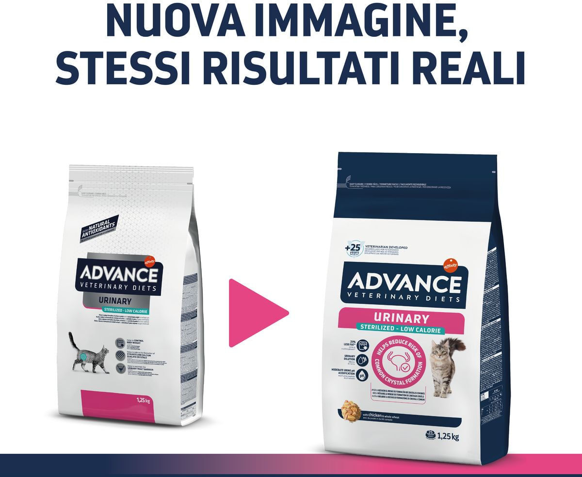 Advance Diets Cat Urinary Sterilized Low Calorie 1.25KG