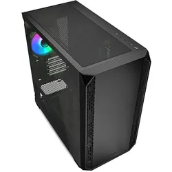 Sharkoon MK2 RGB Black mATX (schwarz) (mATX, Mini-ITX), PC Gehäuse, Schwarz