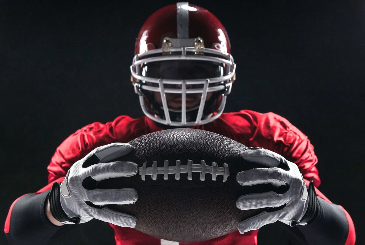 Fototapete PAPERMOON "Football Spieler", bunt, B:3m L:2,23m, Vlies, Tapeten, Fototapete bunt B/L: 3m x 2,23m, Bahnen: 6 Stk.
