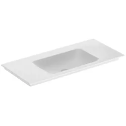 Geberit One Möbel-Waschtisch 505011014 105 cm, ohne Hahnloch und Überlauf, weiß KeraTect