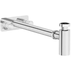 VitrA Plural Design-Siphon-Set A45159 chrom, mit Eckventilen links und rechts