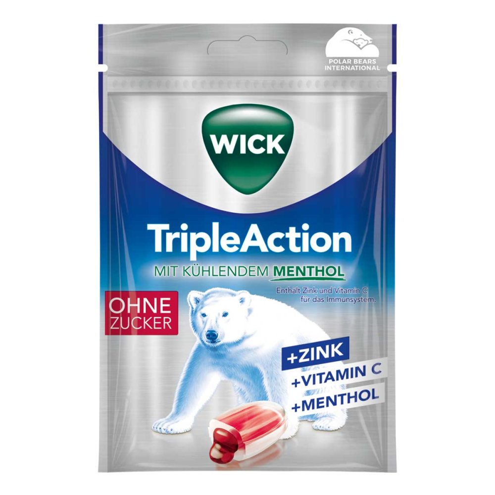 Dallmann's Pharma Candy GmbH Wick Tripleaction Menthol & Cassis ohne Zucker Bon. 13650461