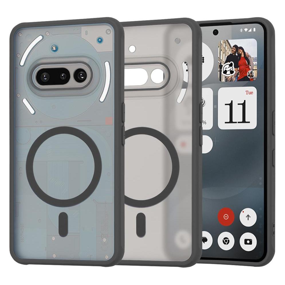 Techsuit - HaloFrost MagSafe Series - Nothing Phone (3a) - Smoke Black (Nothing Phone (3a)) (56365718)