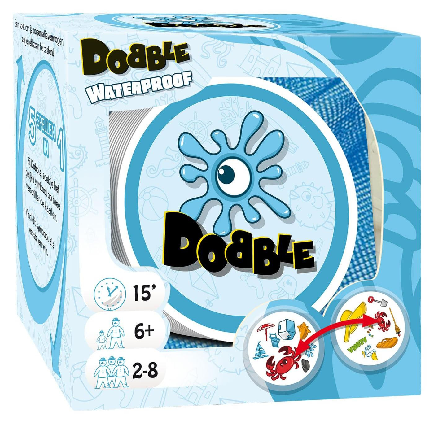 Asmodee Dobble Beach Kaartspel Reisuitvoering