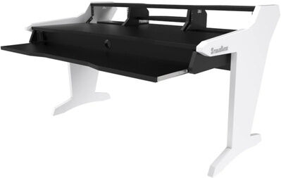 Studio Desk Harmony Desk Black / White Schwarz mit weißen Seitenteilen