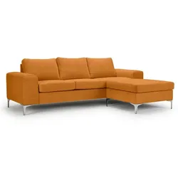 Nordic Collection Ecksofa Shea Stoff Havana Yellow
