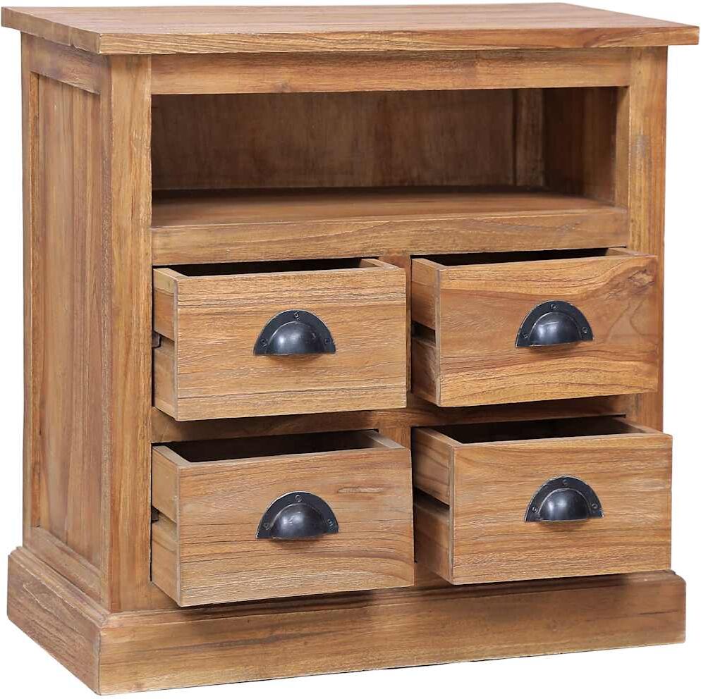 vidaXL Armoire latérale 60x30x60 cm Teck solide