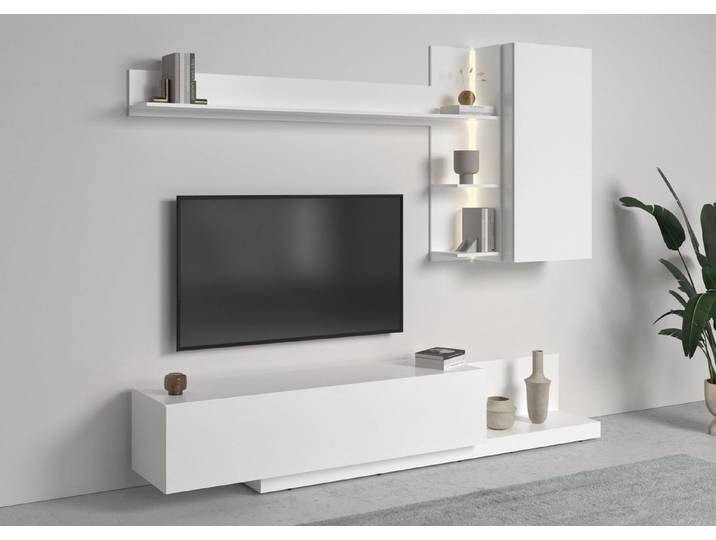 OTTO home Wohnwand BRISTOL, (4-teilig), inkl. Beleuchtung