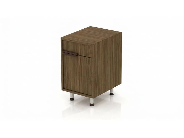Xlmoebel Kommode Hochwertige Kommode Braun Holz Metall Einrichtung Möbel (1-tlg)