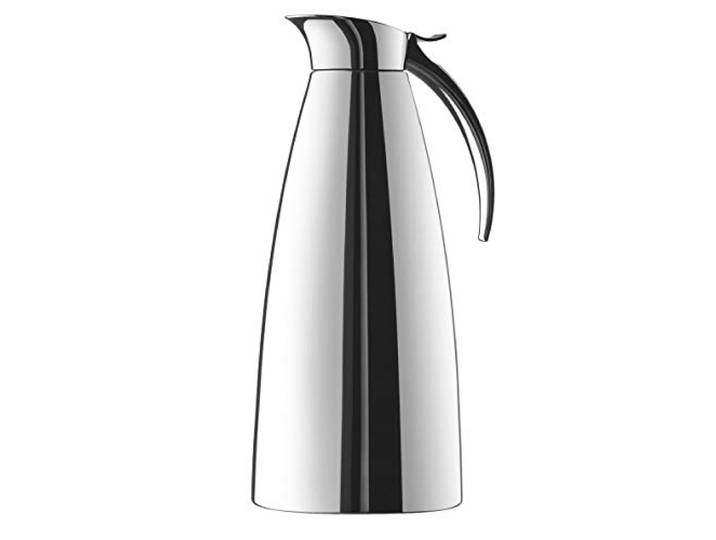 Emsa Eleganza Edelstahl Isolierkanne, 12h heiß/24h kalt (1,3l), Silber