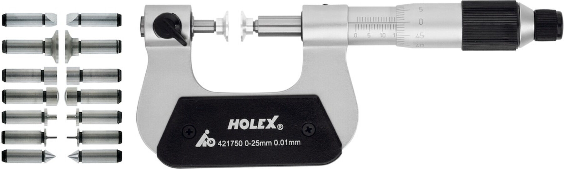 HOLEX Universal-Bügelmessschraube 0-25 mm (421750 0-25)