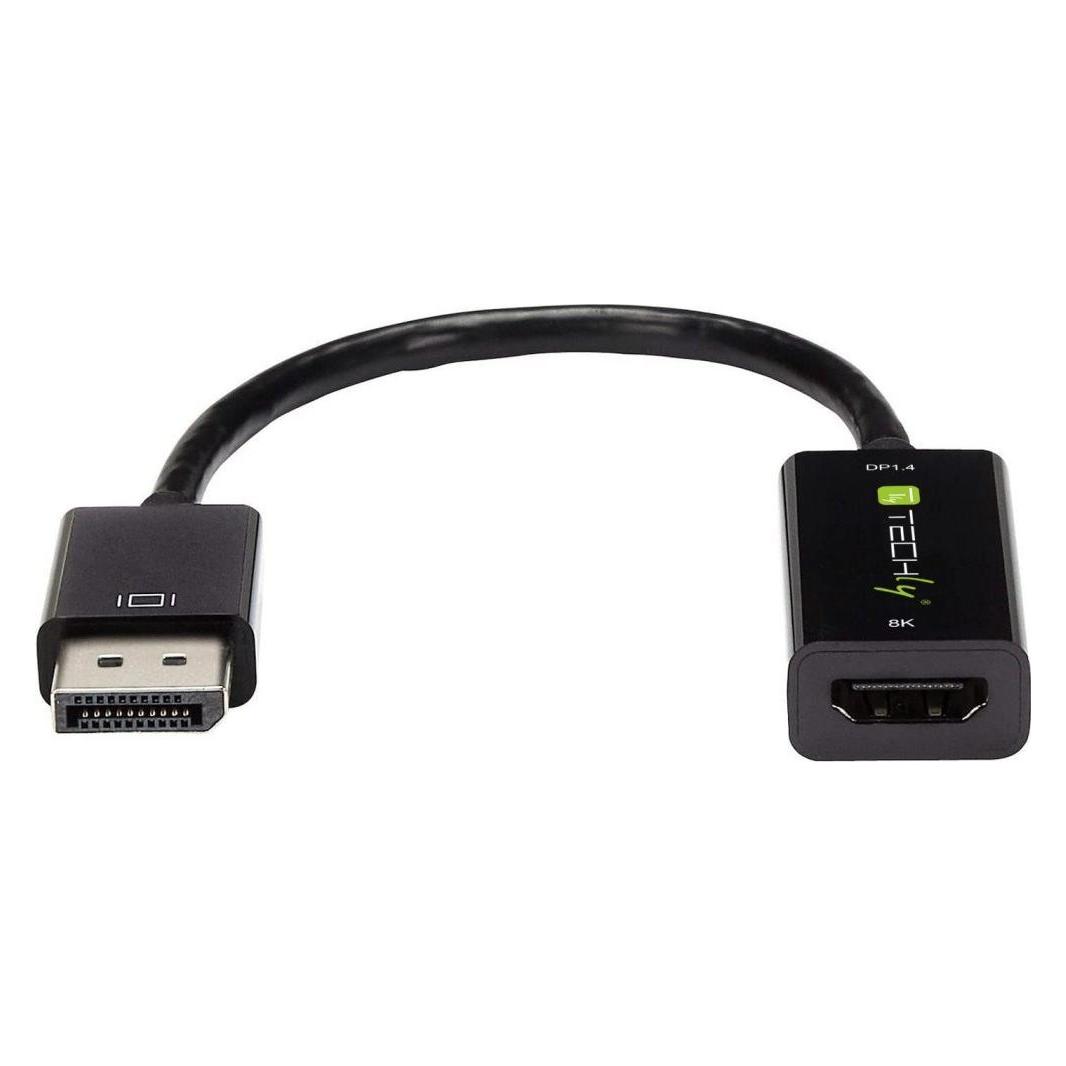 Techly Active DisplayPort 1.4 to HDMI 8K (0.20 m) (IADAP DP-HDMIF8K)
