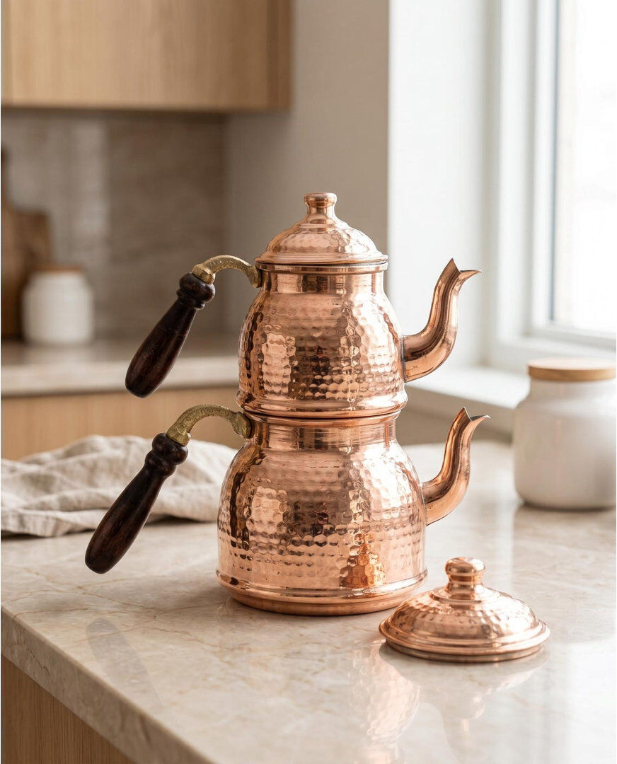 Marlow Home Co. 2299.64L Teapot Set Pure Copper 2299.64;2299.64L
