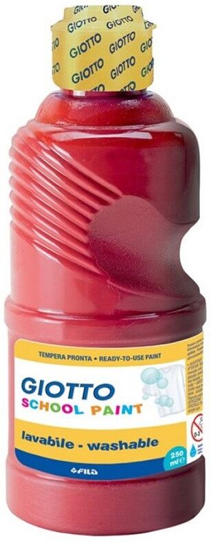 Flacon 250 ml School Gouache Giotto Rouge Ecarlate