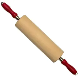 Städter Teigrolle / Rollholz ø 8,5 cm / L 45 cm mit Kugell, Wallholz