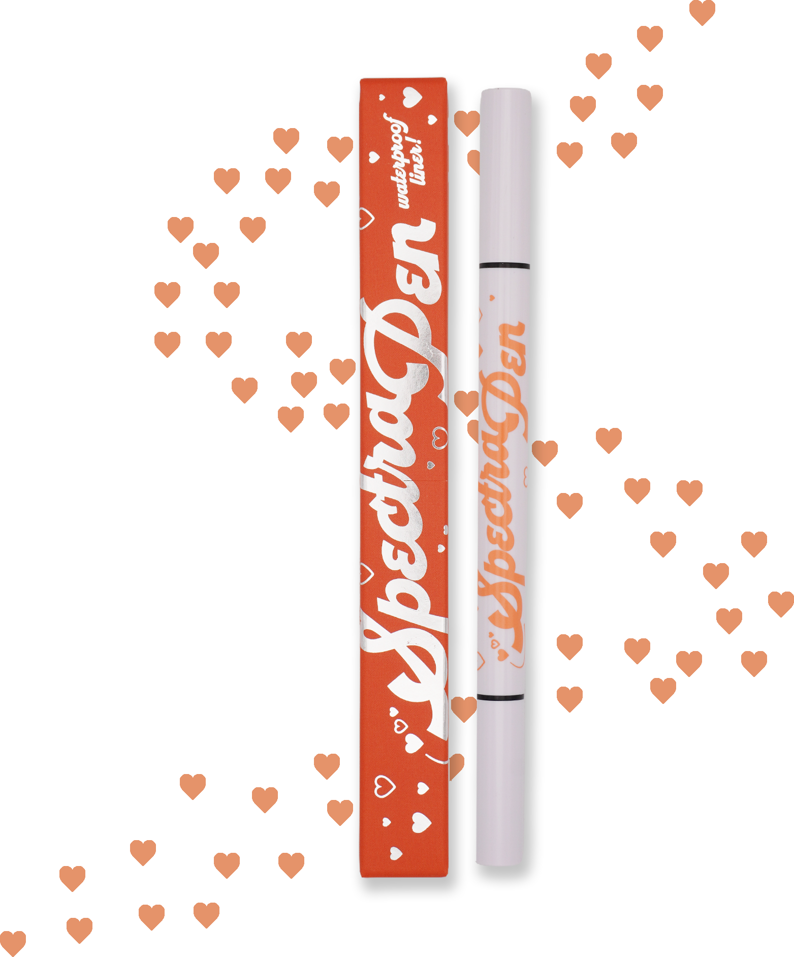 Heart Orange Spectra Pen - Stamp & Eyeliner Pen - Glisten Cosmetics