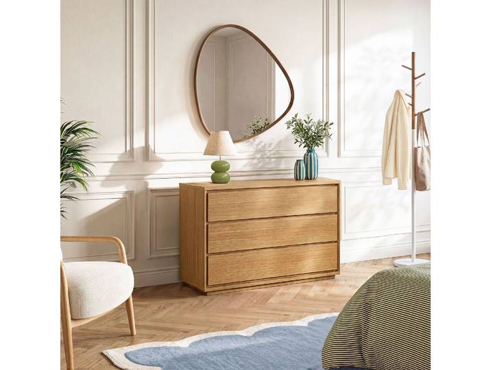 HABITAT - Commode 3 tiroirs en chêne - Naturel - Hazo