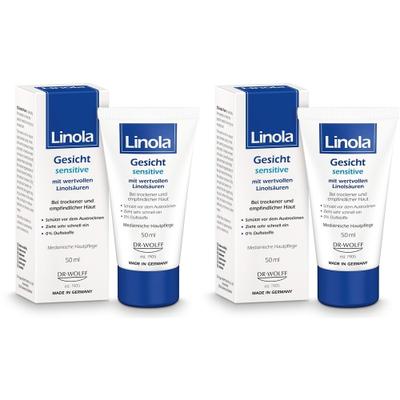 Linola Gesicht sensitive Creme 2x 2x50 ml